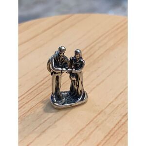 Bride and Groom Sterling Silver Jewelry Charm